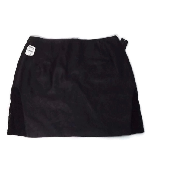 Identify Size 6 Soft Leather & Lace Sides SKIRT - Picture 3 of 8